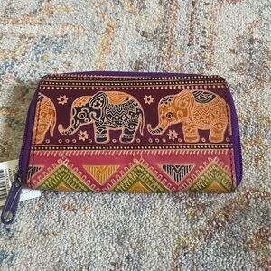 NWT Genuine Leather Elephant Wallet